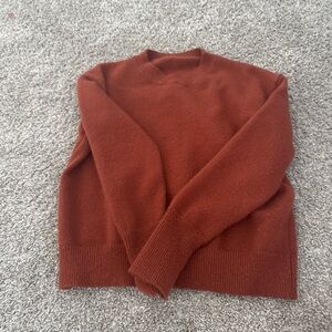 SHEIN Women's Rust Crewneck Sweater